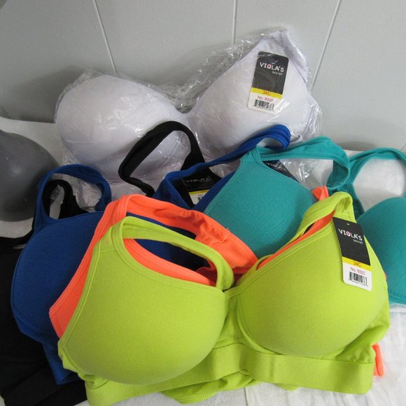 Viola's Bra Other - 6 Viola's 34C sports bra's racerback multi color.